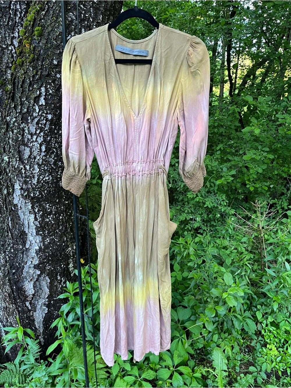 Raquel Allegra Midi Dress with Pockets Small) #LiveAndDyeInLA